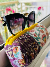 Load image into Gallery viewer, Multicolor Hand Block Printed Quilted Patch Work Sun Glasses Case For Women