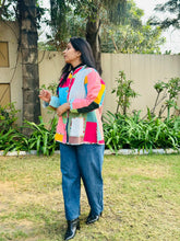 Load image into Gallery viewer, Patchwork Full Sleeves Jacket