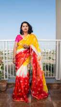 Load image into Gallery viewer, Bandhani Chanderi Saree
