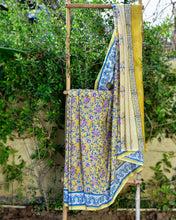 Load image into Gallery viewer, Yellow Story Mulmul Saree