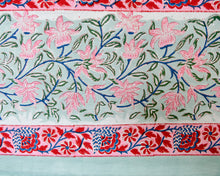 Load image into Gallery viewer, Lilly Hand Block Printed Bedsheet