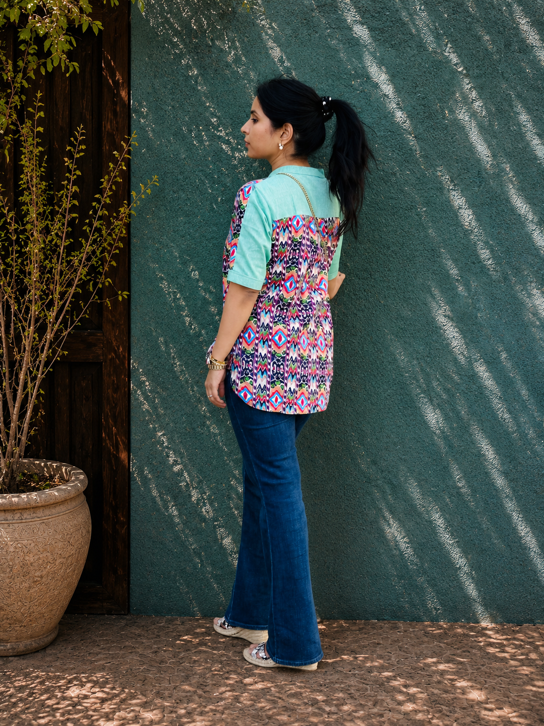 Kaleidoscope Pure Cotton Shirt Top