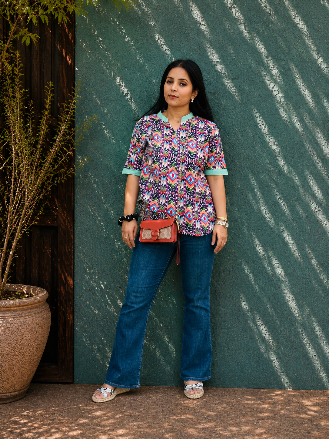 Kaleidoscope Pure Cotton Shirt Top