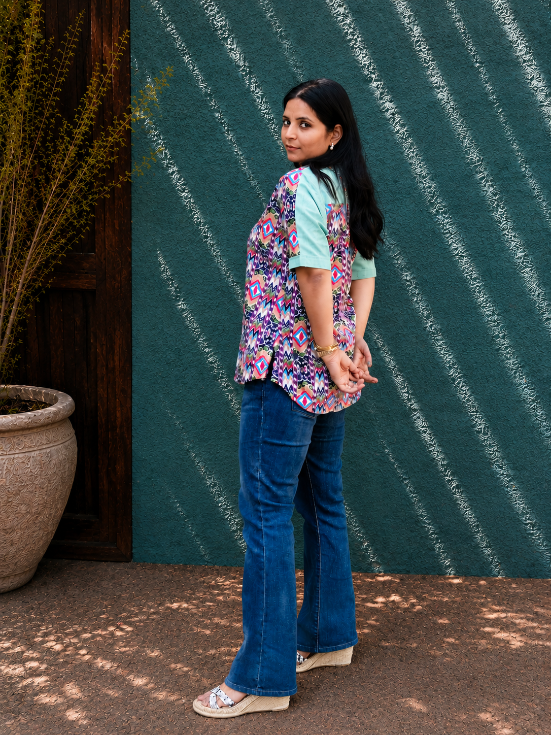 Kaleidoscope Pure Cotton Shirt Top