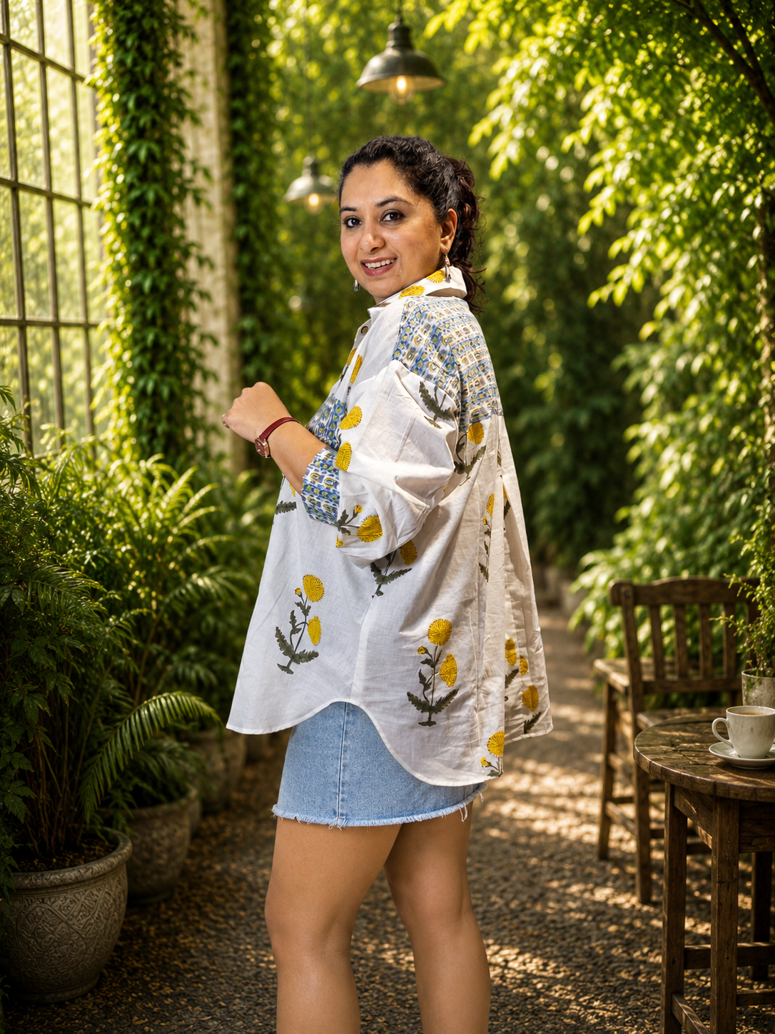 Marigold Bloom Anti-Fit Shirt