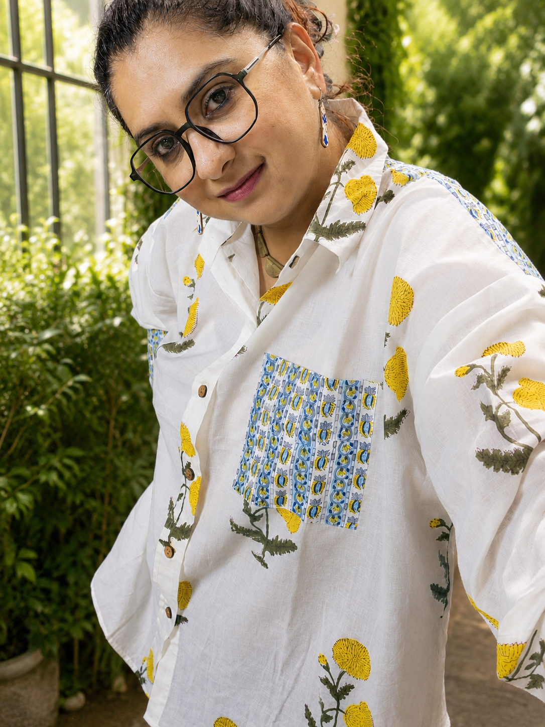Marigold Bloom Anti-Fit Shirt