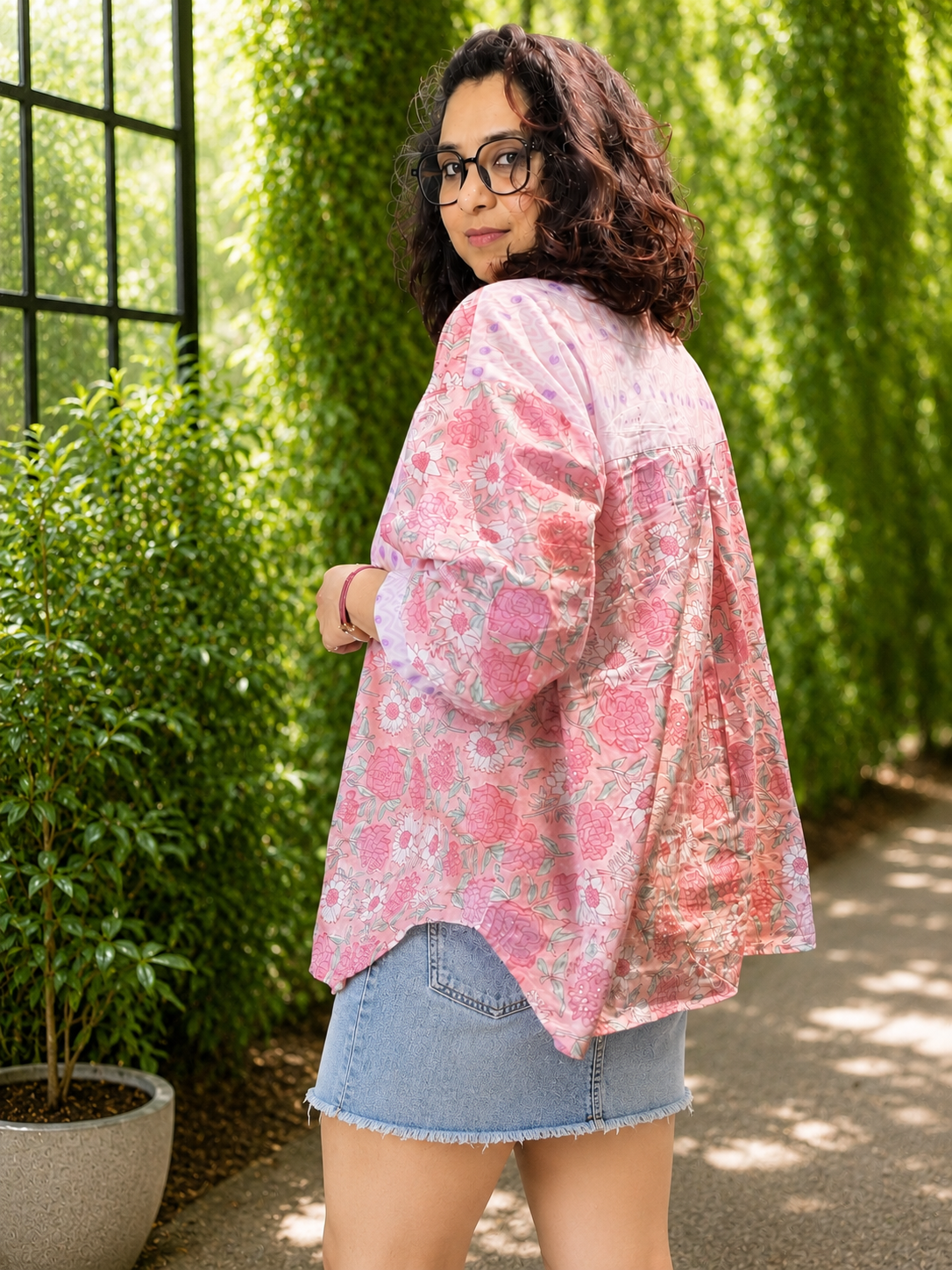Pink Bloom Anti-Fit Shirt