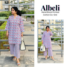 Load image into Gallery viewer, Albeli - Hand Block Printed Cotton Co-Ord
