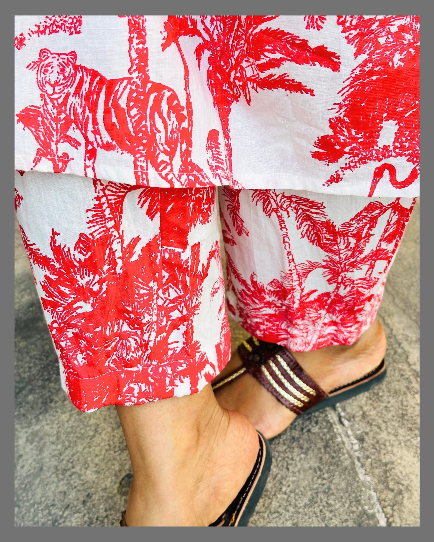 Pink Palms Pure Cotton Co-ord Set