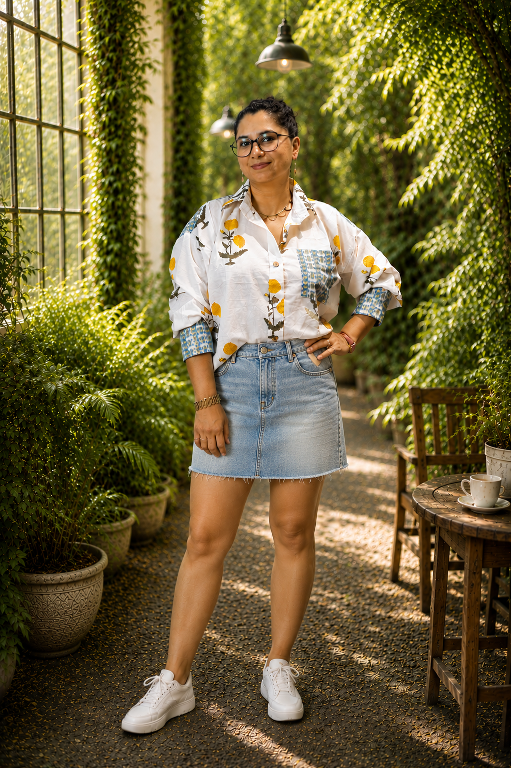 Marigold Bloom Anti-Fit Shirt