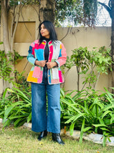 Load image into Gallery viewer, Patchwork Full Sleeves Jacket
