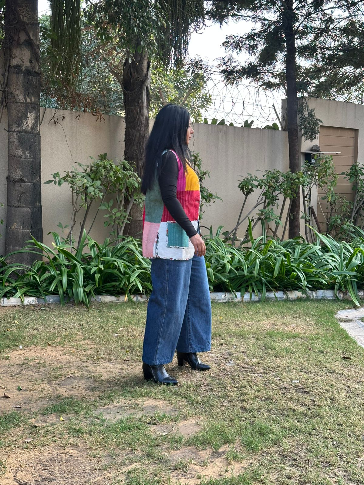 Patchwork Halfsleeves Jacket