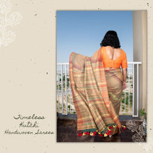 Load image into Gallery viewer, Brown Kutchi Extra Weft Weaving Cotton Saree
