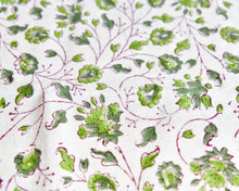 Load image into Gallery viewer, Flower Jaal Hand block Printed Cotton Table Cover
