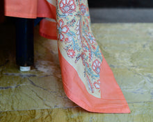 Load image into Gallery viewer, Peach Flower Printed Bedsheet
