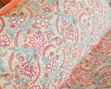 Load image into Gallery viewer, Peach Flower Printed Bedsheet
