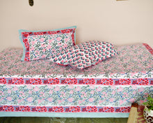 Load image into Gallery viewer, Lilly Hand Block Printed Bedsheet
